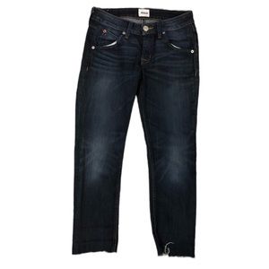 Hudson Bacara Cropped Straight Cuffed Jeans Size 24